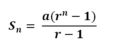 Image result for geometric series formula